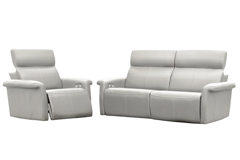 Elran gris pâle sofa condo et fauteuil